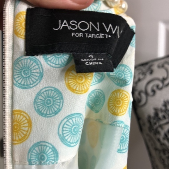 Jason Wu Target Dress Yellow Turquoise Beaded Dress 4 - Picture 5 of 6